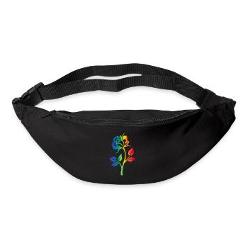 RAINBOW ROSE - Bum bag - black - Front