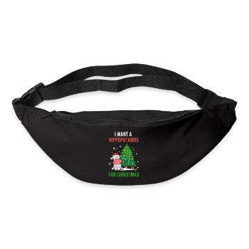 Hippopotamus for Christmas Hippo Lover Poison - Bum bag - black - Front