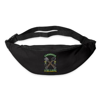 Gärtner Gärtnern Rechen - Gürteltasche - Schwarz - Vorne