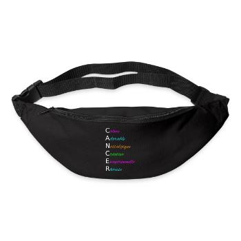 CANCER Calme Adorable Nostalgique Créative - Sac banane - noir - Devant