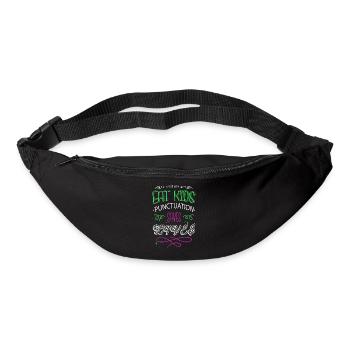 coffeecups blogging christmas article drive funny - Bum bag - black - Front