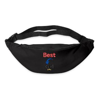 best girl / meilleur fille - Sac banane - noir - Devant