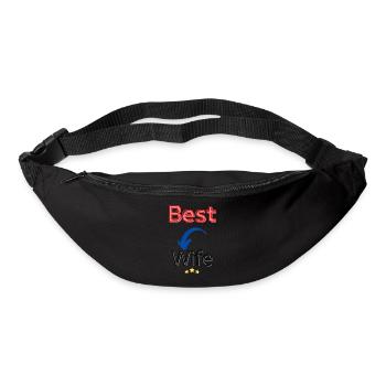 best wife / meilleur femme - Sac banane - noir - Devant