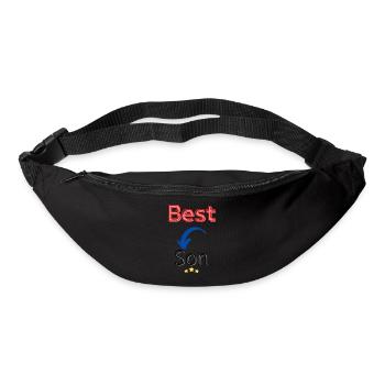 best son / meilleur fils - Sac banane - noir - Devant