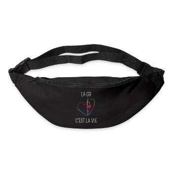 la gymnastique rythmique c'est la vie - Sac banane - noir - Devant