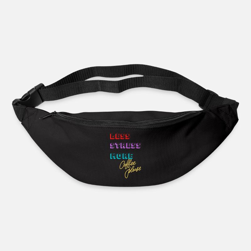 Stress-free, more coffee please! - Bum bag - black