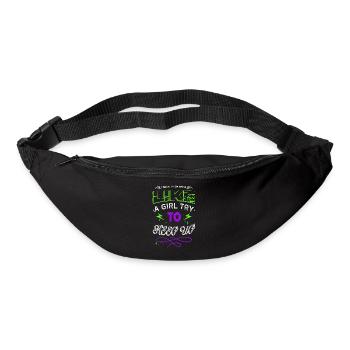 mer baignade papa t-shirts piscine t-shirts apnée - Sac banane - noir - Devant