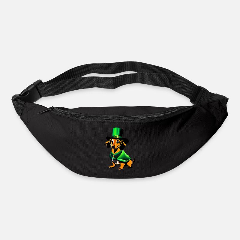 Hunde Dachshund Hundebesitzer Hund St Patricks Day - Gürteltasche - Schwarz