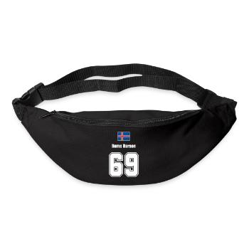Island Trikot Nr.69 - Gürteltasche - Schwarz - Vorne