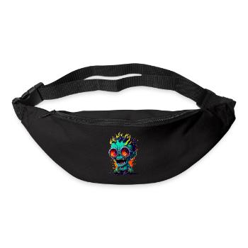 Bunter cooler Zombie - Gürteltasche - Schwarz - Vorne