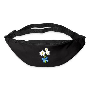 Marguerites - Sac banane - noir - Devant