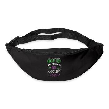 Birthday Veganism Funny Dog Dog Sea Creature - Bum bag - black - Front