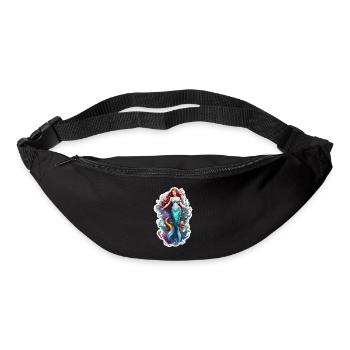 Meerjungfrau / Nixe / Fabelwesen / Flosse / Meer - Gürteltasche - Schwarz - Vorne