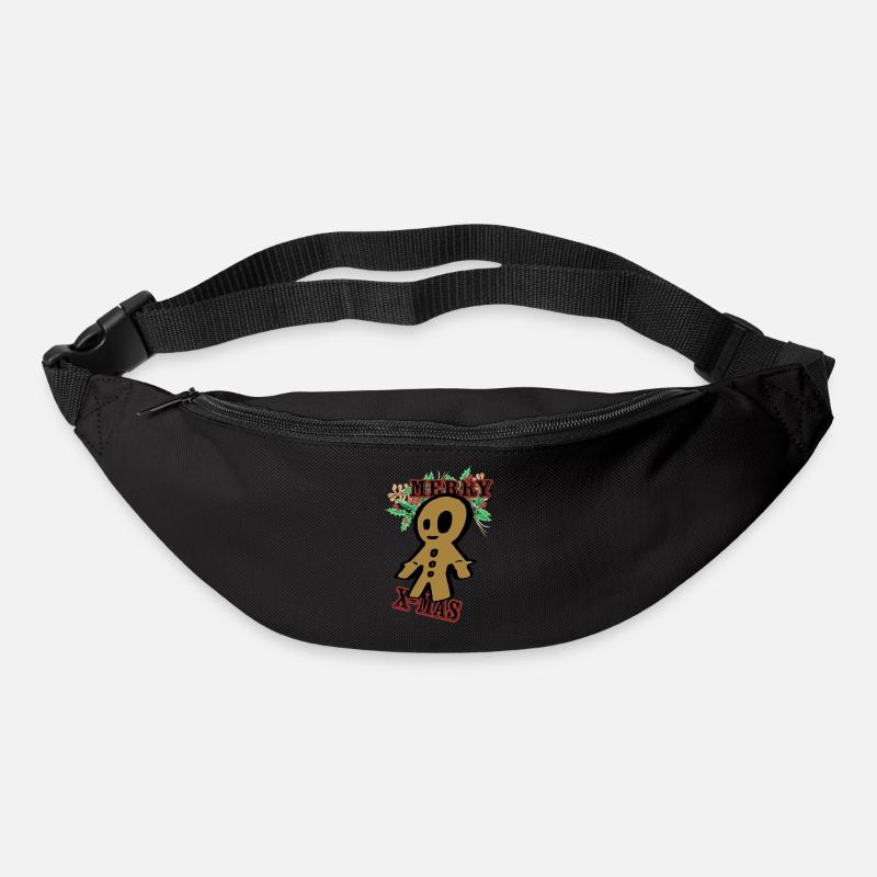 Merry X Mas - Gürteltasche - Schwarz