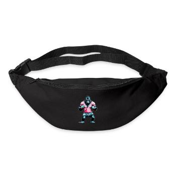 Boxe Boxeur Gorille - Sac banane - noir - Devant