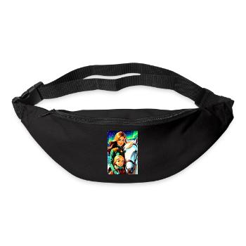 Cadeau de la mère de conception personnalisée - Sac banane - noir - Devant