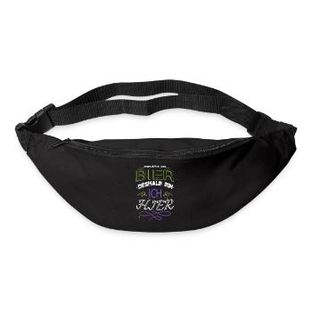 Statement Chihuahua Alcohol Excesses Malt Beer - Bum bag - black - Front