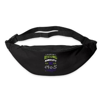 anniversaire cadeau idée rédacteur humour cadeau fun - Sac banane - noir - Devant
