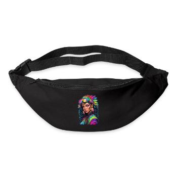 Afro Frau - Schönheit - Gürteltasche - Schwarz - Vorne