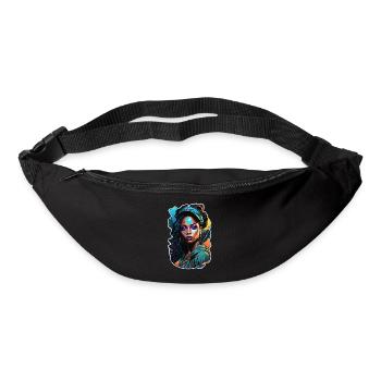 Afro Frau - Schönheit - Gürteltasche - Schwarz - Vorne