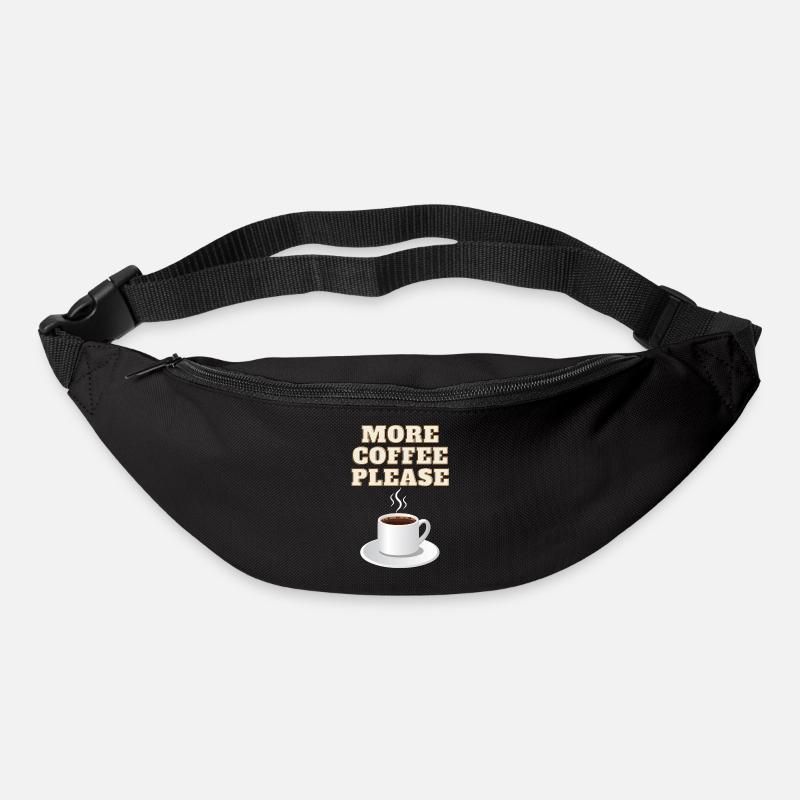 Plus de café s’il vous plaît - Sac banane - noir