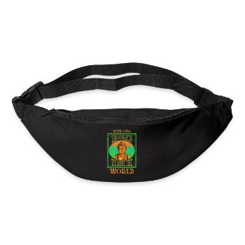 Buddha Mönch Namaste Buddhismus I Geschenk - Gürteltasche - Schwarz - Vorne