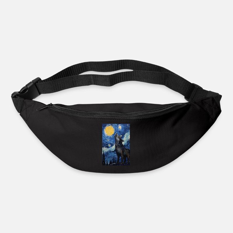 Wolf - Gürteltasche - Schwarz