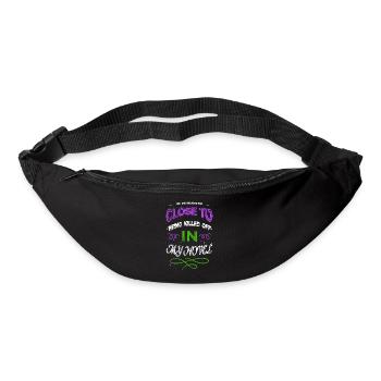 Birthday Writing Inspiration Geek Cool - Bum bag - black - Front