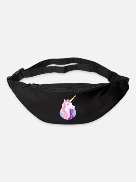 Rainbow Unicorn Unicorn Rainbow Horse LGBTQ 5 - Bum bag - black