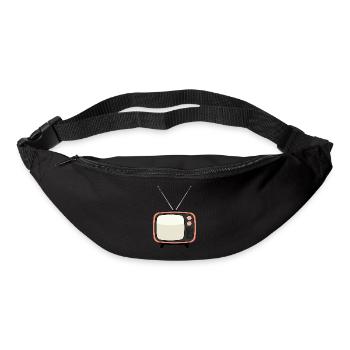 Retro TV Vintage Fernseher - Gürteltasche - Schwarz - Vorne
