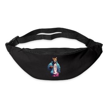 Tigre Hip Hop - Sac banane - noir - Devant