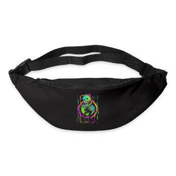 Cyberpunk Robot Neon Manga - Bum bag - black - Front
