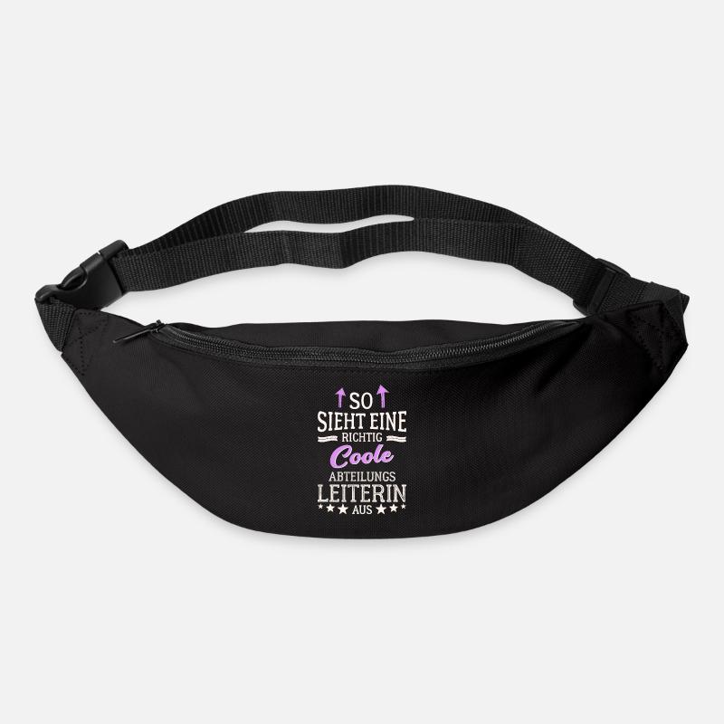 So sieht eine richtig coole Abteilungsleiterin aus - Gürteltasche - Schwarz