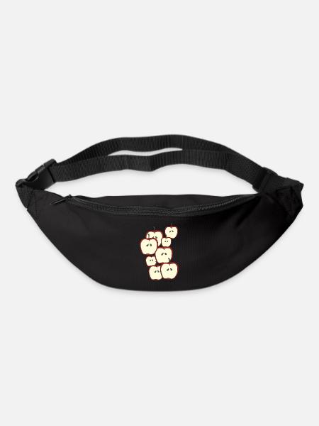 Äpfel Zeit - Gürteltasche - Schwarz