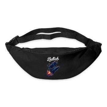 Stock Bull Bull Chart Profit Rocket Gift - Bum bag - black - Front