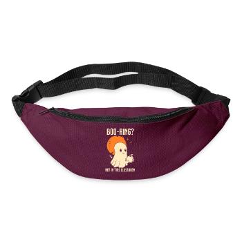 Funny Teacher Skeleton Halloween Classroom - Bum bag - burgundy - Front