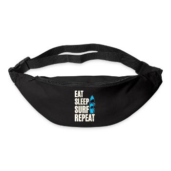 Eat Sleep Surf Repeat - Bum bag - black - Front
