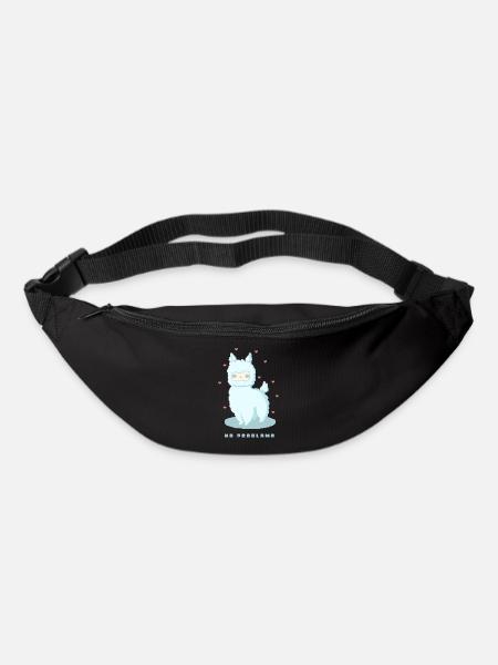No Problama – Lustiges Lama Design - Gürteltasche - Schwarz
