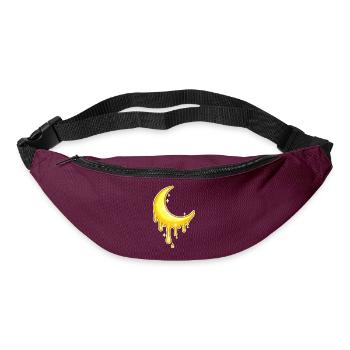 Goldener Mond Tropfen - Gürteltasche - Burgunderrot - Vorne