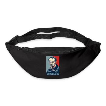 Baudelaire Pop-Art-Porträt - Gürteltasche - Schwarz - Vorne
