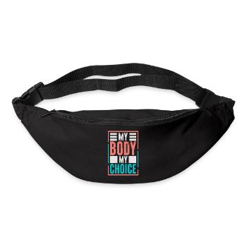 Pro-choix Mon corps Mon choix Mon choix - Sac banane - noir - Devant