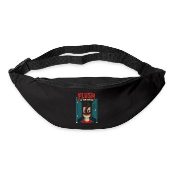 Flush at Your Own Risk – Toilettenmonster Horror - Gürteltasche - Schwarz - Vorne