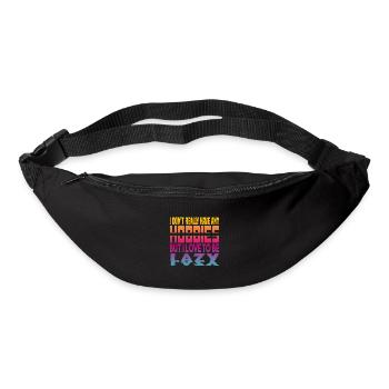 Je n’ai pas de passe-temps - Sac banane - noir - Devant