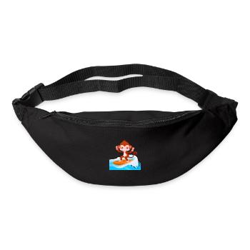 Surfer Monkey - Bum bag - black - Front