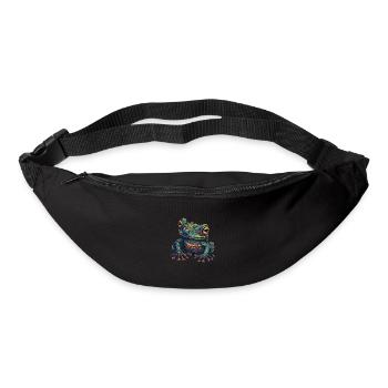 Trippy Frog - Psychedelic Motif - Bum bag - black - Front
