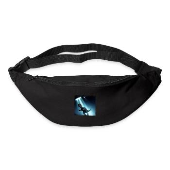 UFO meets dinosaur - Bum bag - black - Front