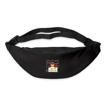 Eichhörnchen lustiger Spruch humor Gefängnisbild - Gürteltasche - Schwarz - Vorne