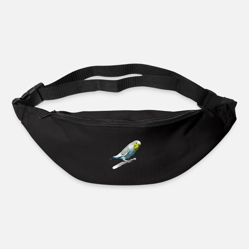 Süßer Wellensittich - Gürteltasche - Schwarz