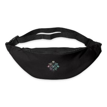 Pastel Goth Moon Gothic Crescent Moon Butterfly - Bum bag - black - Front
