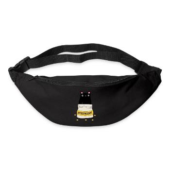 Antidépresseur chat Amoureux des chats Animaux - Sac banane - noir - Devant